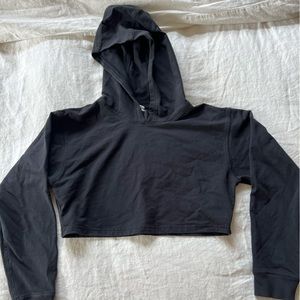 Lululemon black cropped hoodie size 8